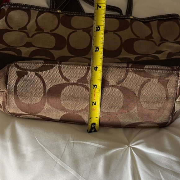 Coach Brown and Tan Signature Tote - Picture 8 of 8